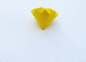 Gấp viên kim cương giấy Origami