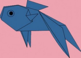 Cách gấp cá bằng giấy theo phong cánh origami