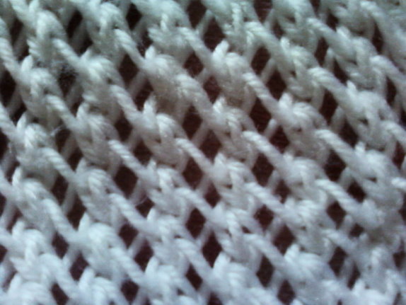 Cách đan khăn len kiểu móc xích