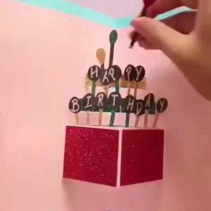 Cách làm thiệp chúc mừng sinh nhật 3D độc đáo 